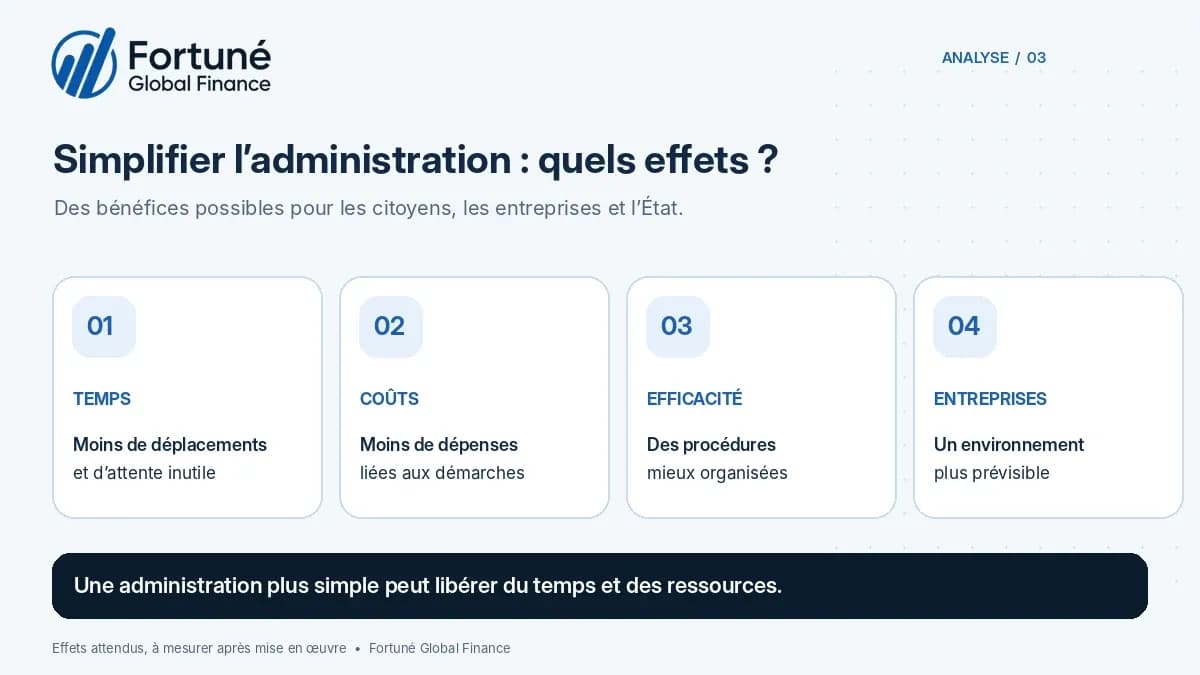 Infographie sur l’impact économique d’une simplification administrative au Bénin